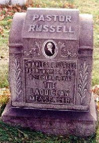 Charles Taze Russell's actual gravestone