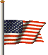 U. S. flag at half-mast